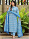 Women Pure Cotton Kurta Pant Dupatta Set