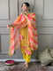 Floral Printed Straight Kurta with Botton and Dupatta