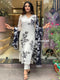 Floral Design Off White Kurta Set with Bottom and Dupatta