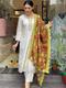 Designer Pure Viscose Jacquard Kurta With Pant And Heavy Dupatta