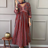 Oaitaari Printed Heavy Duppata Kurta Set With Bottom and Dupatta