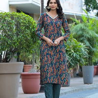 New Beautiful Design Rayon Kurta With Pant And Dupatta