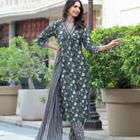 Women's Printed Kurta  With Pant and dupatta