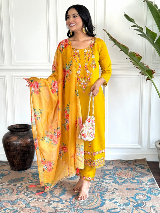 Canimaya Kurti Bottom With Dupatta